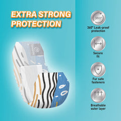 HONEY CARE All-Absorb Petrichor wrap breathable outer layer for comfortable wear.