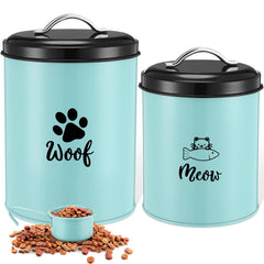 Honeydak green treat container 9x5-5 inches keeps treats fresh on your kitchen counter.