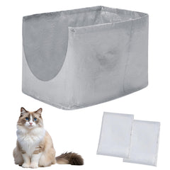 Honeydak D-type liner offers full interior coverage for a clean litter box.
