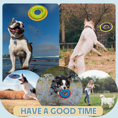 HONGEZEY flying-disc-groove-design enables treat feeding during play.