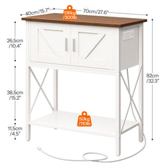 HOOBRO 20Gallon Stand shows power outlets and USB ports for convenient equipment setup.