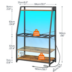 HOOBRO dimensioned 33.1 by 15.7 inches for two-tank versatility