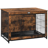 HOOBRO dog crate furniture double doors for easy access and versatile placement.