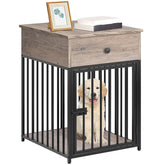 HOOBRO dog crate furniture wooden house for small dogs