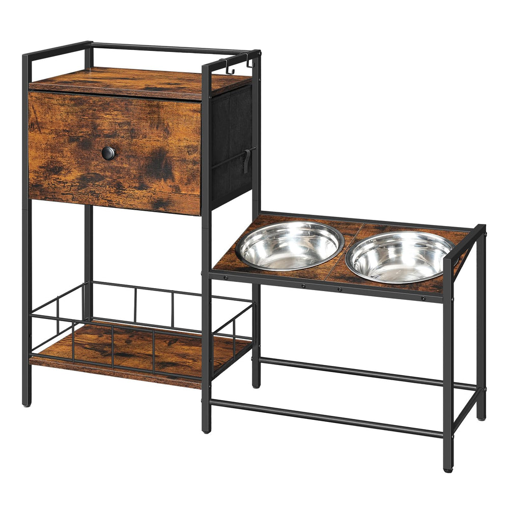 HOOBRO raised dog bowls tilt 15 degrees for comfortable dining