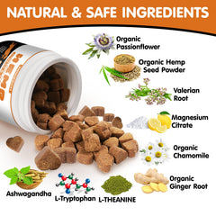 Hoozzch Calming Chews soft chew texture ready to feed.