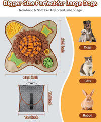 HOPET Snuffle Mat close-up reveals durable non-toxic fabric.
