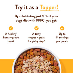 Hopkin's Pork N’ Potato can be microwaved to warm and entice during mealtime.