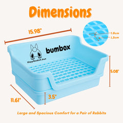 HoppScotch.bun Bumbox blue training cage indoor/outdoor versatility