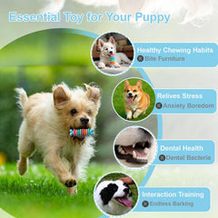 Horibnd Juguete dental cachorrito superficie ondulada ayuda a limpieza dental