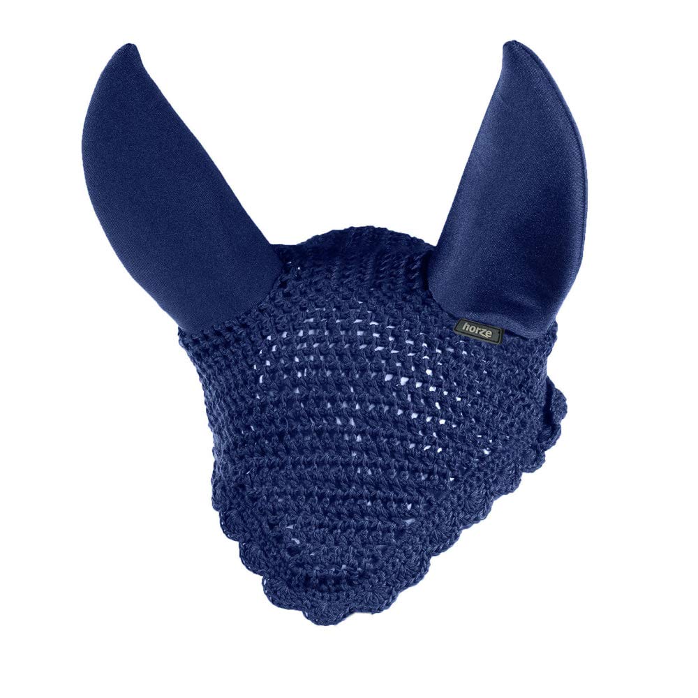 Horze bonete de orejas crochet silencioso para caballos, reduce distracciones y protege de insectos.