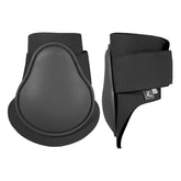 HORZE fetlock boots shell close-up protects legs during jumping and trail riding
