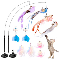 HOSFROLL cat toys wand showing dual wands for interactive play