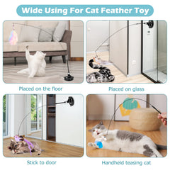 HOSFROLL mice and worm toys for chase-and-pounce play