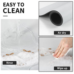 HotLive dog-cat food mat demonstrates no-stains surface close-up