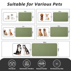 HotLive dog food mat offers an easy-clean surface for quick wipe-down.
