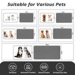 HotLive pet mat easy-clean surface speeds up maintenance after meals.