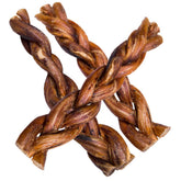 Hotspot Pets braided bully sticks 6inch pack open shows long-lasting chew