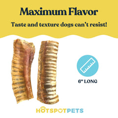 Hotspot Pets grass-fed beef trachea: no rawhide, natural chew for dogs