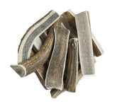 Hotspot Pets split elk antlers 7in 2-pack for long-lasting dog chews.