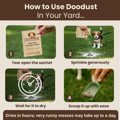 HOUNDGAMES biodegradable, pet-safe formula keeps yards grass-friendly.