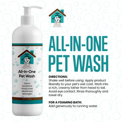 House and Hound eye-safe tearless formula ensures comfortable washing during sensitive eye moments.