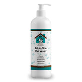 House and Hound Tearless All-in-One bottle pour provides a gentle, eye-safe bath for calm pups.