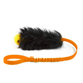 HOWGO orange ball rope toy focuses on interactive tug and fetch play.