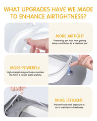HOYTAMDAR airtight-lid demonstrates secure, moisture-proof storage for dry food