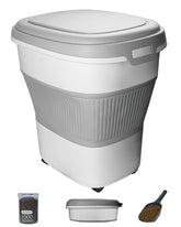 HOYTAMDAR collapsible container folded — space-saving pantry storage.