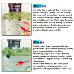 HOZOE water quality accessory reduces surface disturbance and aids maintenance in aquariums.
