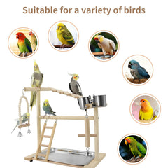 HPAWHOMEPART Bird Playground rattan balls offer tactile play for birds
