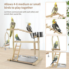 HPAWHOMEPART Bird Playground swing provides engaging motion for parrots