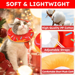 Hpetppy cat-cone-collar-lightweight-comfort offers lightweight wear for less burden during recovery.