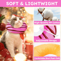 Hpetppy cat cone collar lightweight cotton design ready for eating drinking and play