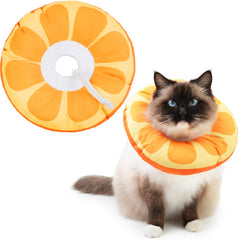 Hpetppy cat cone collar soft waterproof fabric keeps fur clean during recovery