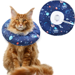 Hpetppy cat cone waterproof-fabric demonstrates soft, hygienic recovery protection.