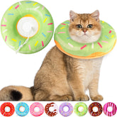 Collar Hpetppy para gato en forma de rosquilla con ajuste cómodo.