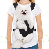 Hpetppy pet carrier backpack front-legs-out design offers secure visibility on walks.