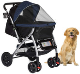 HPZ Pet Rover folded view shows compact, space-saving travel design.