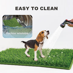 HQ4US 4LEGS two grass mats with hemmed edges ideal for washing