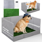 HQ4US 4LEGS dog grass pad with foldable tray for quick indoor setup