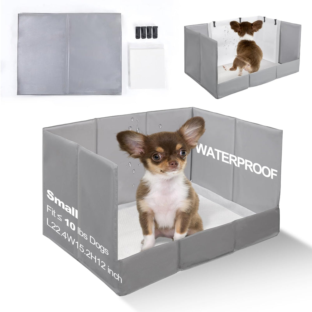 HQ4US 4LEGS dog litter box folded for easy storage and travel