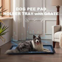 HQ4US 4LEGS litter box grate design aids separation of pads from grass