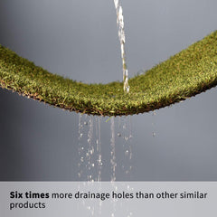 HQ4US 4LEGS toilet grass pad reveals quick-drain holes for faster pee drainage.