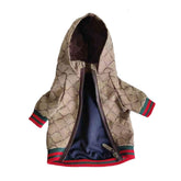 HQREA dog hoodie winter small front view for stylish warmth during daily walks