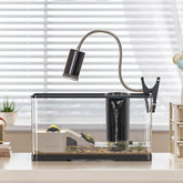 HSIFMATE Turtle Tank Kit front view highlights compact 4.7 gal habitat; easy setup.