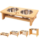HTB elevated dog bowls stand shows the raised design for easier feeding and joint comfort.