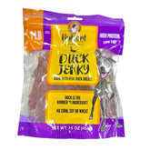 Hubert Premium Duck Jerky packaging showing premium protein snack for dogs
