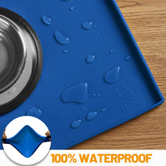 Hubulk extra-tall edge dog mat 1 inch lip contains spills